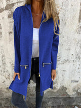 Lennox | Longline Hooded Zip Cardigan — view 8