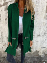 Lennox | Longline Hooded Zip Cardigan — view 7