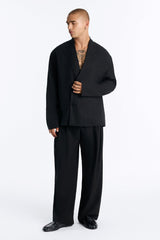 Men's Lyocell Blazer — Long Sleeve, Relaxed Fit | Yvezi — 2