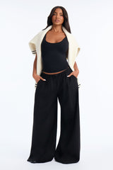 Women's Wide Leg Linen Pants | Yvezi — 1
