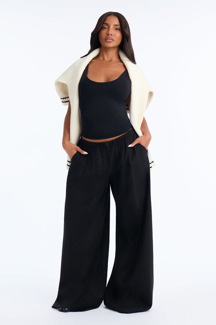 Women's Wide Leg Linen Pants | Yvezi — 1