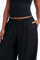 Women's Wide Leg Linen Pants | Yvezi — 3
