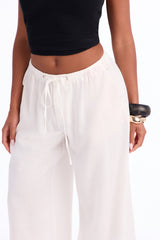 Women's Wide Leg Linen Pants | Yvezi — 18