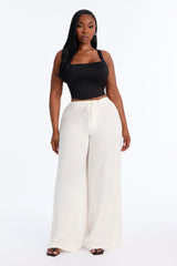 Women's Wide Leg Linen Pants | Yvezi — 20