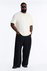 Men's Pleated Wide Leg Pants | Yvezi — 4