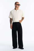 Men's Pleated Wide Leg Pants | Yvezi — 1