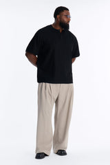 Men's Pleated Wide Leg Pants | Yvezi — 9
