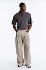 Men's Pleated Wide Leg Pants | Yvezi — 13