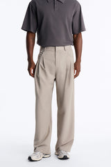 Men's Pleated Wide Leg Pants | Yvezi — 14