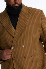 Men's Striped Blazer — Double Breasted | Yvezi — 7
