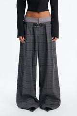 Women's Belted Wide Leg Pants | Yvezi — 2