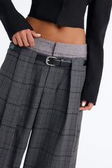 Women's Belted Wide Leg Pants | Yvezi — 3