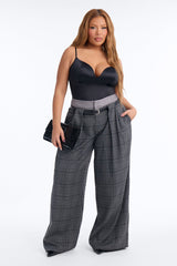 Women's Belted Wide Leg Pants | Yvezi — 6