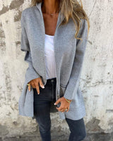 Lennox | Longline Hooded Zip Cardigan — view 3
