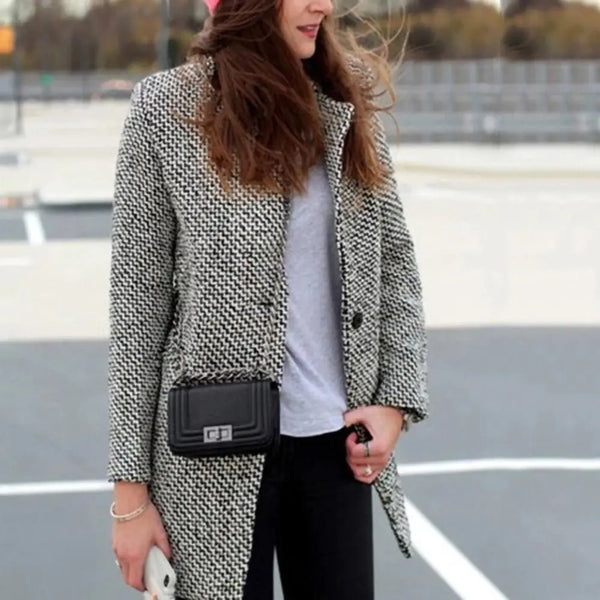 Kate | Vintage Houndstooth Coat — view 1