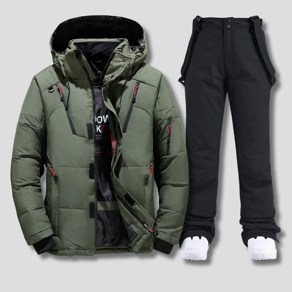 Amelie | Women's Ski Suit with Hooded Jacket & Snow Trousers – Storm Flap, Water-Resistant Finish — view 2