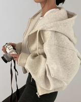 Women's Lightweight Relaxed Fit Zip-Up Hoodie — view 2