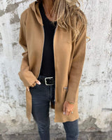 Lennox | Longline Hooded Zip Cardigan — view 4