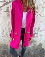 Lennox | Longline Hooded Zip Cardigan — view 5