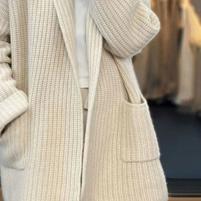 Séverine | Women's Textured Longline Cardigan — view 3