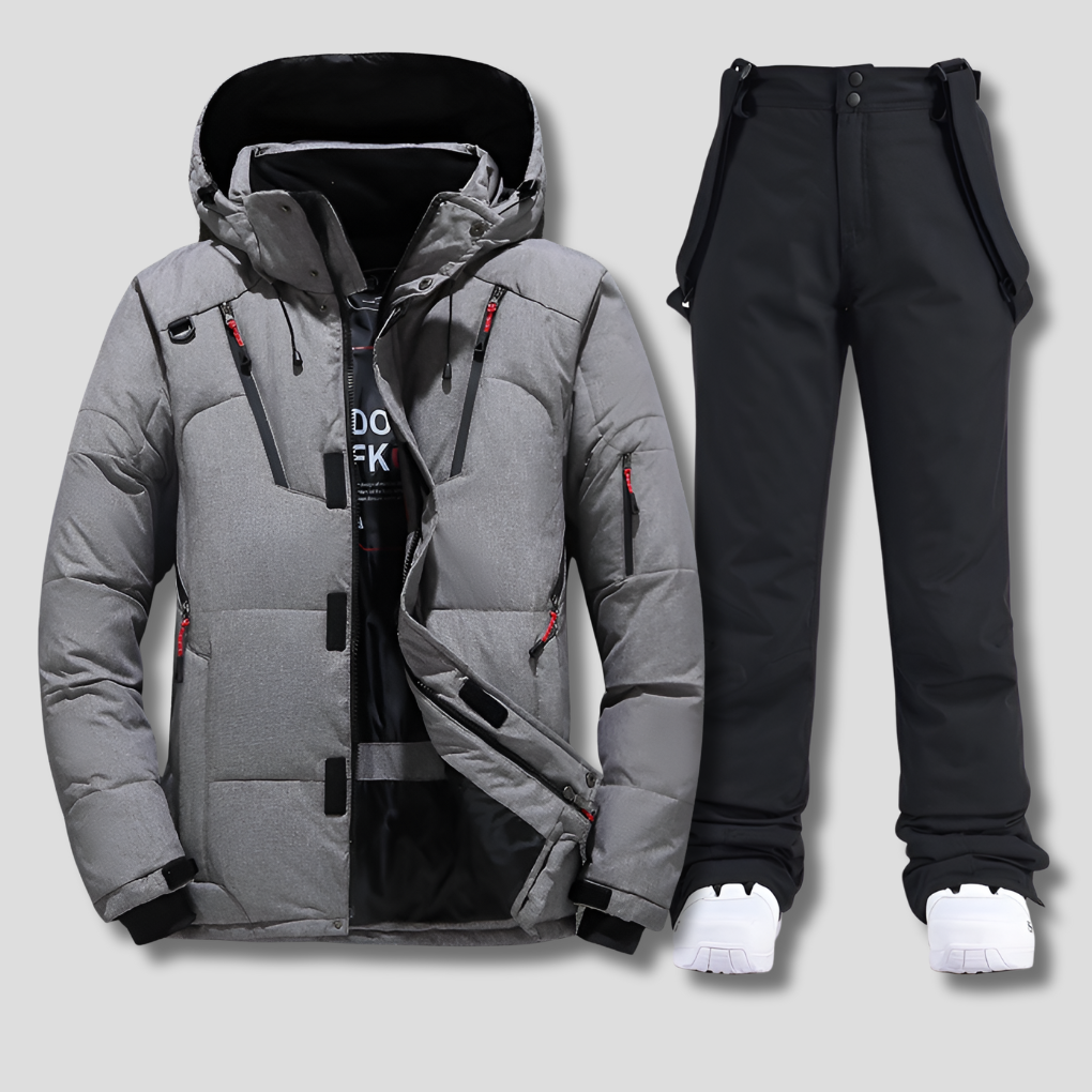 Amelie | Women's Ski Suit with Hooded Jacket & Snow Trousers – Storm Flap, Water-Resistant Finish — view 3
