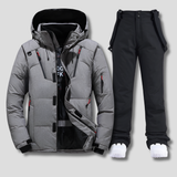 Amelie | Women's Ski Suit with Hooded Jacket & Snow Trousers – Storm Flap, Water-Resistant Finish — view 3