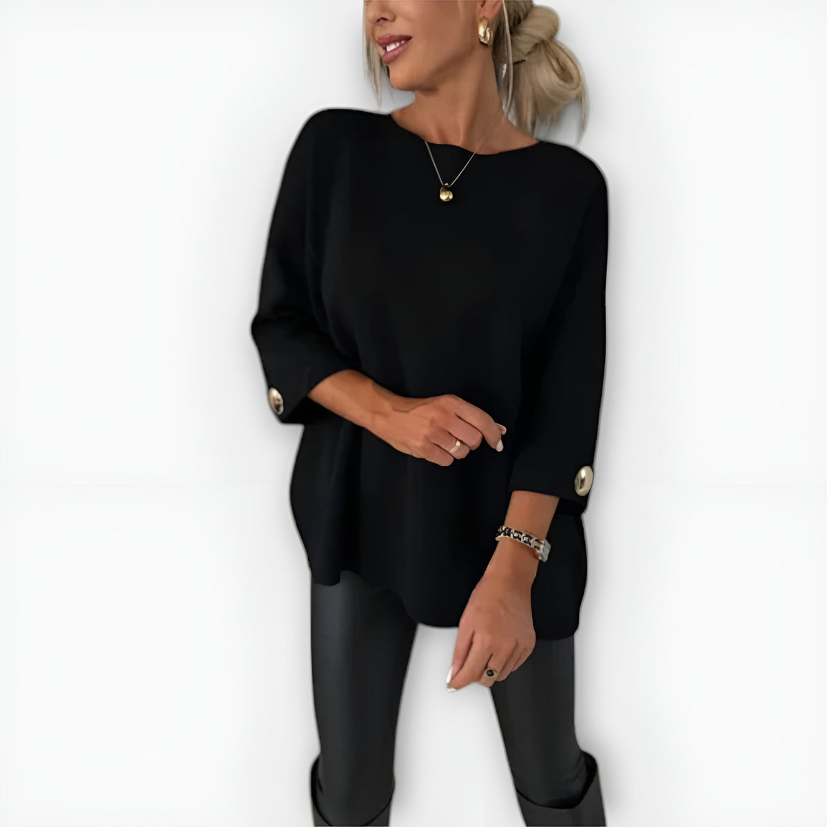 Blythe | Women's Oversized Wide-Sleeve Knit Jumper — view 3