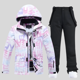 Chloe | Women's Purple Ski Suit – Two-Piece Hooded Jacket & Snow Trousers — view 2