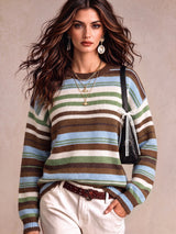 Women's Crew Neck Jumper in Multicolour, product image 1