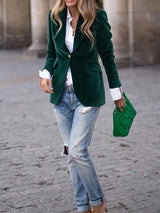 Aveline | Women's Fitted Single-Breasted Tailored Blazer — view 16