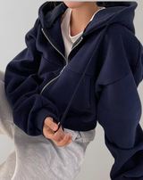 Women's Lightweight Relaxed Fit Zip-Up Hoodie — view 3