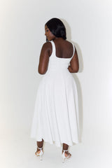 Anastasia | Square Neck Christmas Party Midi Dress — view 13