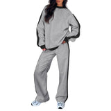 Seralyn | Women's Striped Two-Piece Lounge Set — view 5