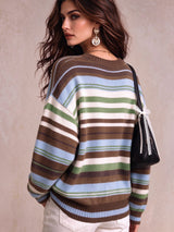 Women's Crew Neck Jumper in Multicolour, product image 2