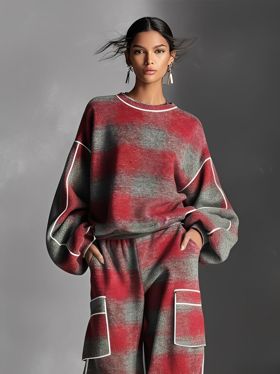 Solenne | Women's Fleece Sweatshirt & Joggers Co-Ord Set — view 2