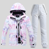 Chloe | Women's Purple Ski Suit – Two-Piece Hooded Jacket & Snow Trousers — view 4