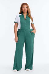 Women's Matching Pants Set — Short Sleeve | Yvezi — 13
