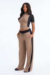 Women's Matching Pants Set — Short Sleeve | Yvezi — 17
