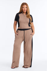 Women's Matching Pants Set — Short Sleeve | Yvezi — 21