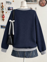 Women's Crew Neck Jumper in Multicolour, product image 2