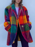 Bianca | Oversized Winter Plaid Coat — view 1