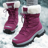 Karina | Women's Fleece-Lined Snow Boots with Faux Fur Cuff & Grip Sole — view 12