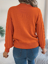 Lowri | Women's Textured Openwork Crew Neck Knit Jumper — view 17