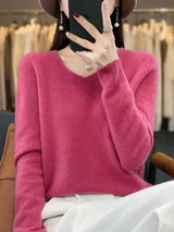 Ferna | Women's Relaxed-Fit V-Neck Knit Jumper — view 5