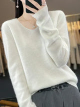 Ferna | Women's Relaxed-Fit V-Neck Knit Jumper — view 14