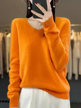 Ferna | Women's Relaxed-Fit V-Neck Knit Jumper — view 10