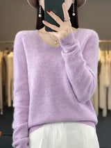 Ferna | Women's Relaxed-Fit V-Neck Knit Jumper — view 11