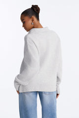 Women's Knit Polo Sweater — Collared | Yvezi — 4
