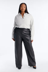 Women's Knit Polo Sweater — Collared | Yvezi — 5