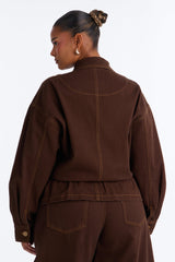 Women's Belted Cotton Jacket | Yvezi — 9
